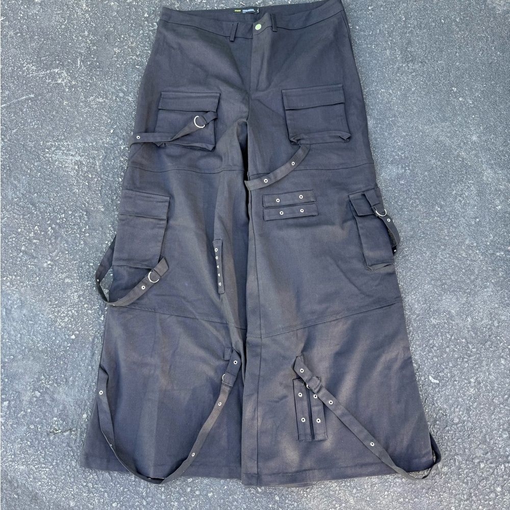 Black Tripp NYC Style Rave Pants Mega Wide Leg